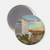 Staat des Ohio Office Gebäude Magnet (Vorderseite/Rückseite)