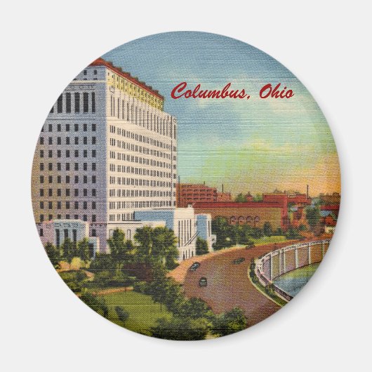 Staat des Ohio Office Gebäude Magnet (Vorne)