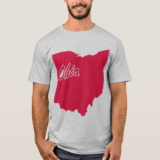 Staat des Ohio Shape-T - Shirt (Vorderseite)