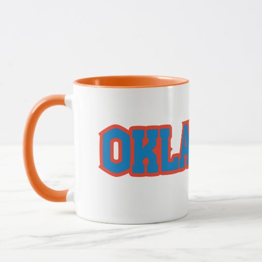 Staat des Oklahoma-Pride-Tone-Kaffees Tasse (Links)