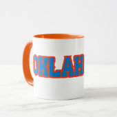 Staat des Oklahoma-Pride-Tone-Kaffees Tasse (Vorderseite Links)