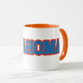 Staat des Oklahoma-Pride-Tone-Kaffees Tasse (VorderseiteRechts)