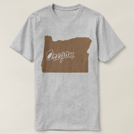 Staat des Oregon Shape-T - Shirt (Design vorne)