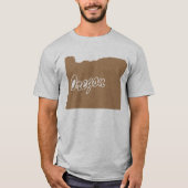 Staat des Oregon Shape-T - Shirt (Vorderseite)