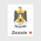 Staat des palästinensischen Wappen Aufkleber (Blatt)