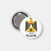 Staat des palästinensischen Wappen Magnet (Vorderseite/Rückseite)