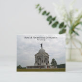 Staat des Pennsylvania Denkmals Postkarte (Stehend Vorderseite)