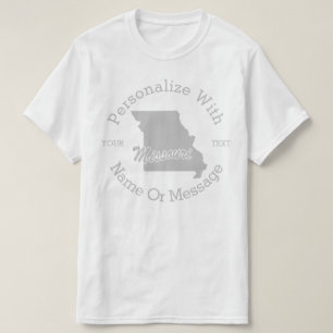 Staat des PERSONALISIERTEN T - Shirt von Missouri