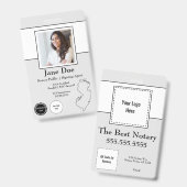 Staat des QR-Codes für Notare des öffentlichen Abz Ausweis (Vorder- & Rückseite)