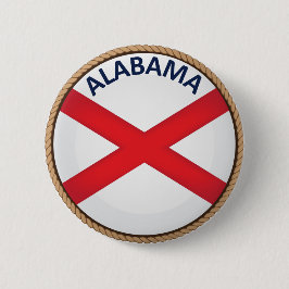 Staat des Siegels "Alabama Flag" Button