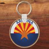 Staat des Siegels Arizona Flag Schlüsselanhänger (Vorderseite)