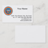 Staat des Siegels Arizona Visitenkarte (Vorne/Hinten)