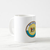 Staat des Siegels "Delaware Flag" Kaffeetasse (Vorderseite Links)