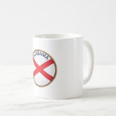 Staat des Siegels der Alabama-Flagge Kaffeetasse (VorderseiteRechts)