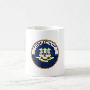 Staat des Siegels der Connecticut-Flag Kaffeetasse