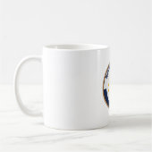 Staat des Siegels der Flagge der Insel Rhode Kaffeetasse (Links)
