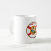 Staat des Siegels der Flagge Floridas Kaffeetasse (Vorderseite Links)