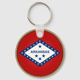 Staat des Siegels der Flagge von Arkansas Schlüsselanhänger