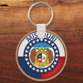 Staat des Siegels der Flagge von Missouri Schlüsselanhänger (Vorderseite)