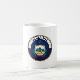Staat des Siegels der Flagge von Vermont Kaffeetasse