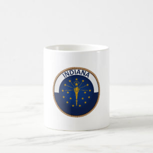 Staat des Siegels der Indiana-Flagge Kaffeetasse