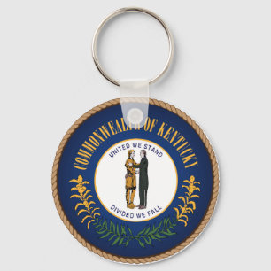 Staat des Siegels der Kentucky-Flagge Schlüsselanhänger