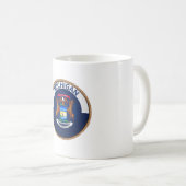 Staat des Siegels der Michigan-Flagge Kaffeetasse (VorderseiteRechts)