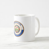 Staat des Siegels der Minnesota-Flagge Kaffeetasse (VorderseiteRechts)