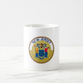 Staat des Siegels der New Jersey Flag Kaffeetasse