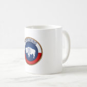 Staat des Siegels der Wyoming-Flagge Kaffeetasse (VorderseiteRechts)