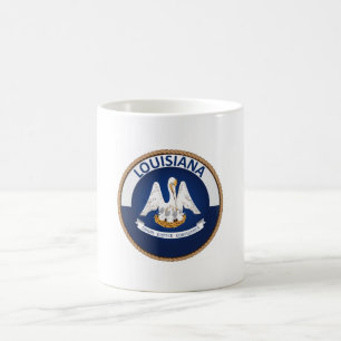 Staat des Siegels Louisiana Flag Kaffeetasse