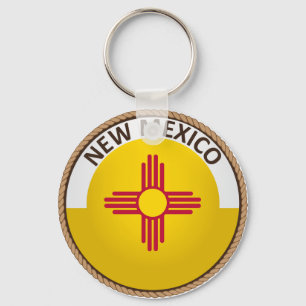 Staat des Siegels "New Mexico Flag" Schlüsselanhänger