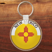 Staat des Siegels "New Mexico Flag" Schlüsselanhänger (Vorderseite)