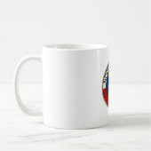 Staat des Siegels North Carolina Flag Kaffeetasse (Links)