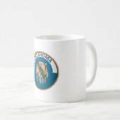 Staat des Siegels Oklahoma Flag Kaffeetasse (VorderseiteRechts)