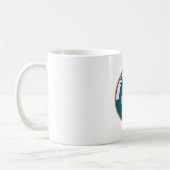 Staat des Siegels Oklahoma Flag Kaffeetasse (Links)