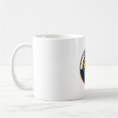 Staat des Siegels Oregon Flag Kaffeetasse (Links)