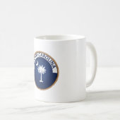 Staat des Siegels South Carolina Flag Kaffeetasse (VorderseiteRechts)