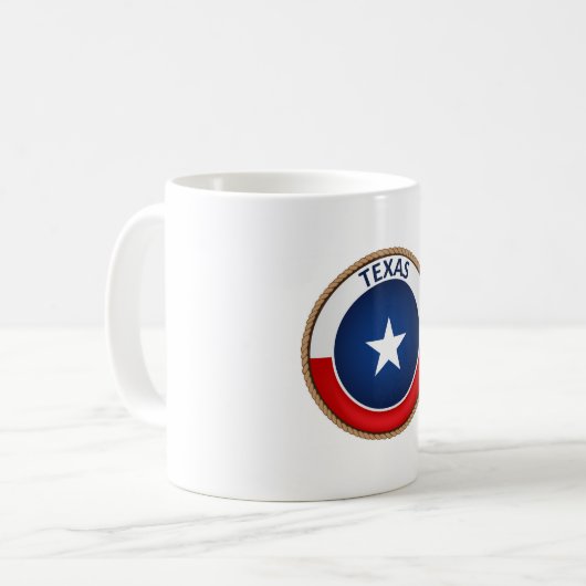 Staat des Siegels Texas Flag Kaffeetasse (Vorderseite Links)