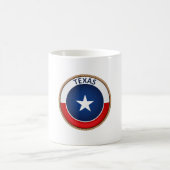 Staat des Siegels Texas Flag Kaffeetasse (Mittel)