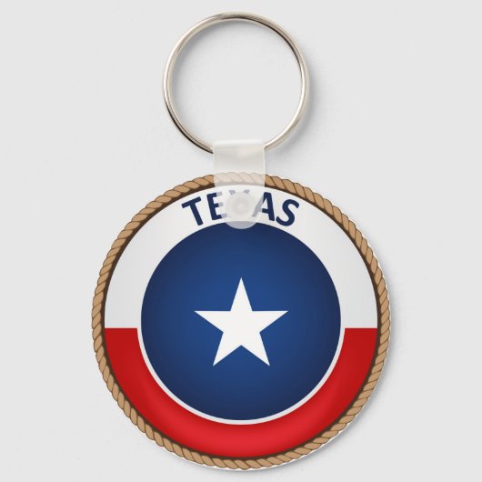 Staat des Siegels Texas Flag Schlüsselanhänger (Vorderseite)