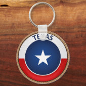 Staat des Siegels Texas Flag Schlüsselanhänger (Vorderseite)
