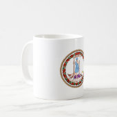 Staat des Siegels Virginia Flag Kaffeetasse (Vorderseite Links)