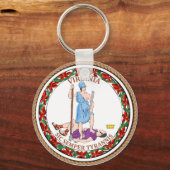 Staat des Siegels Virginia Flag Schlüsselanhänger (Vorderseite)