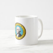 Staat des Siegels "Washington Flag" Kaffeetasse (VorderseiteRechts)