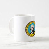 Staat des Siegels "Washington Flag" Kaffeetasse (Vorderseite Links)