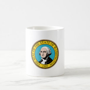 Staat des Siegels "Washington Flag" Kaffeetasse