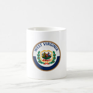 Staat des Siegels West Virginia Flag Kaffeetasse
