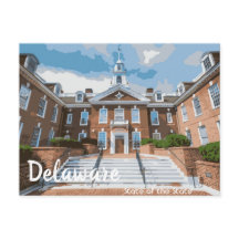 Staat des Staat Delaware Postcard