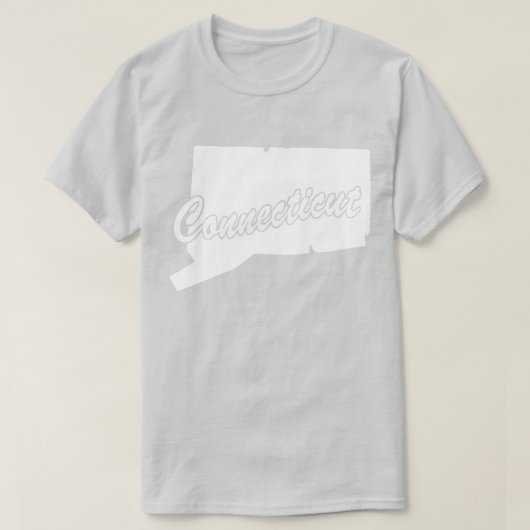 Staat des T - Shirt der Connecticut-Form (Design vorne)